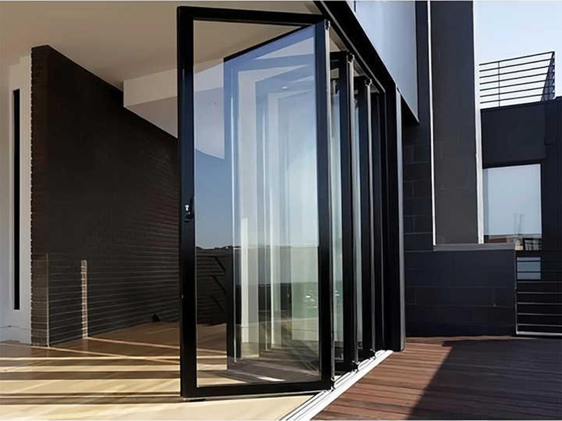 Aluminum folding doors